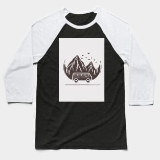 Camping Near The Mountains Baseball T-Shirt